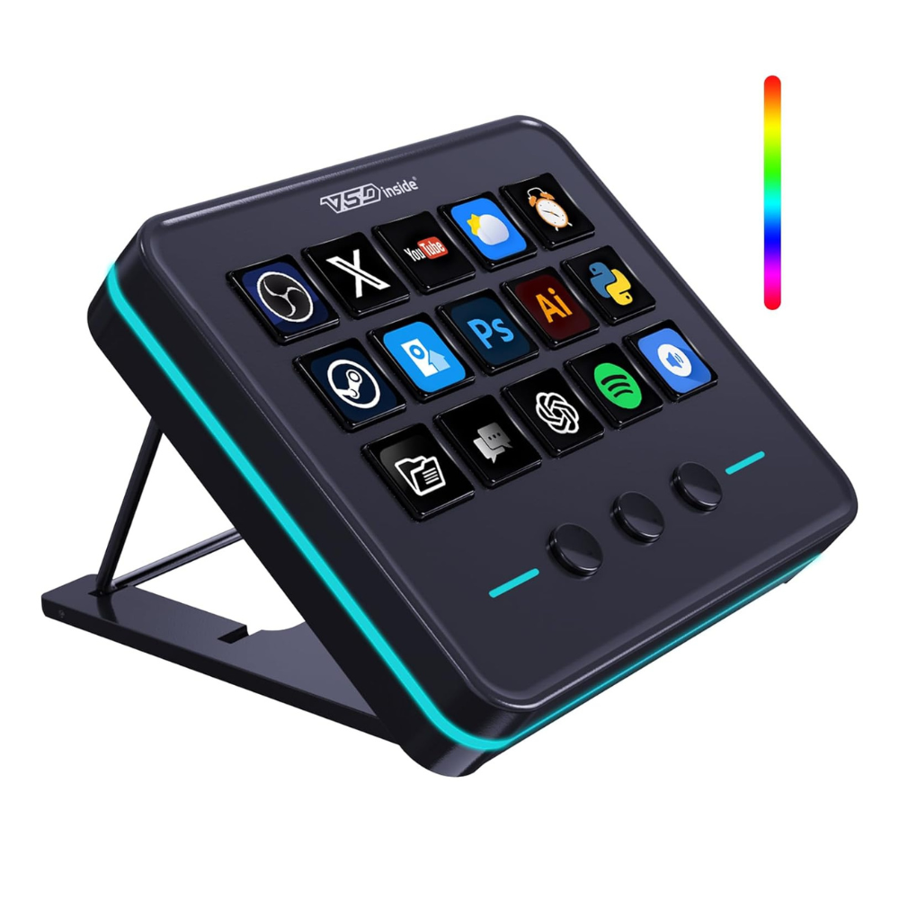 Untitled design - 2026-04-13T083015.815 VSDINSIDE Macro Keypad, Stream Controller Deck Gaming Streaming Shortcut Keyboard - Image 1